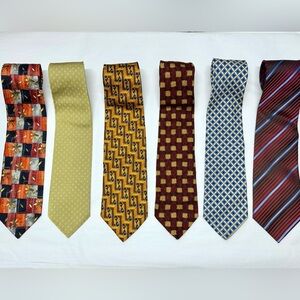 Lot of 6 Ermenegildo Zegna Silk Ties
